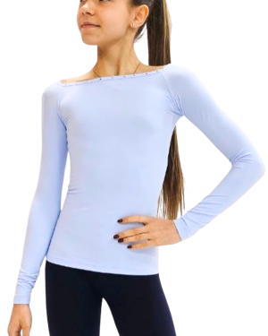 Karisma Titta Top in Sky Blue (long sleeve)