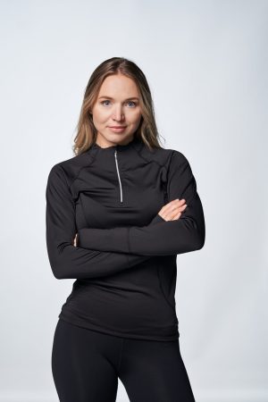 JIV lead half zip top, black